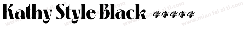 Kathy Style Black字体转换